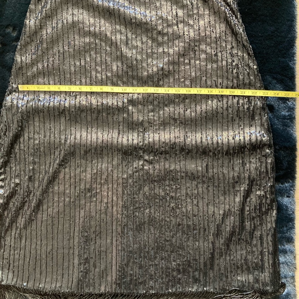 H&M Beaded Sequin Fringe Skirt Size 12 New - Picture 10 of 12